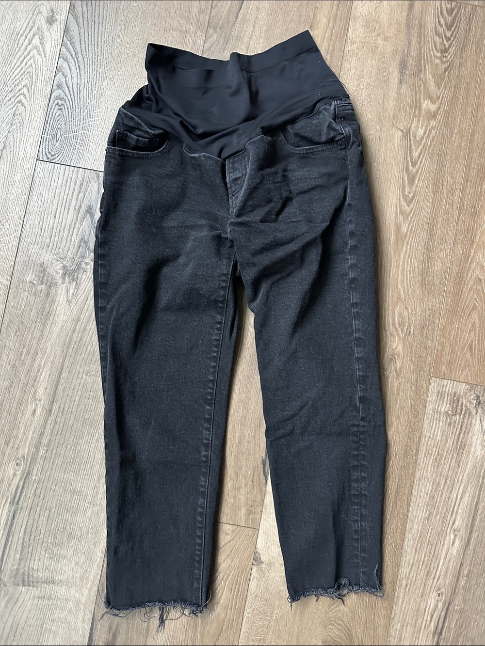 Full Panel Black Maternity Jeans